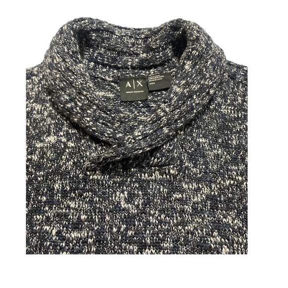 A/X Armani Exchange Women White Navy blue Sweater Small Long Sleeves - Picture 5 of 10